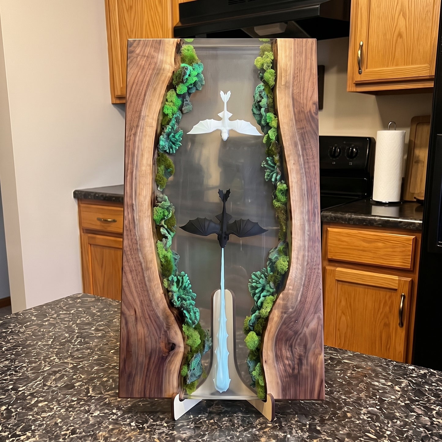 Hand Made HTTYD Resin Cutting Board