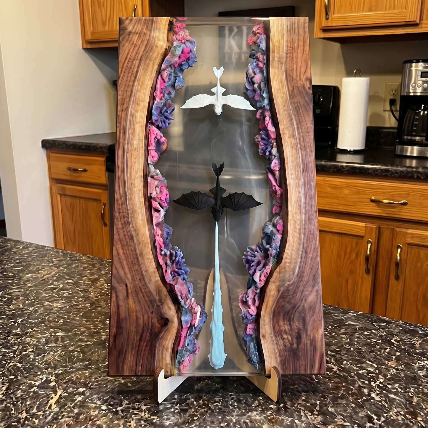 Hand Made HTTYD Resin Cutting Board